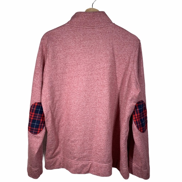 Orvis pink with plaid quarter zip- size XL - Picture 4 of 4